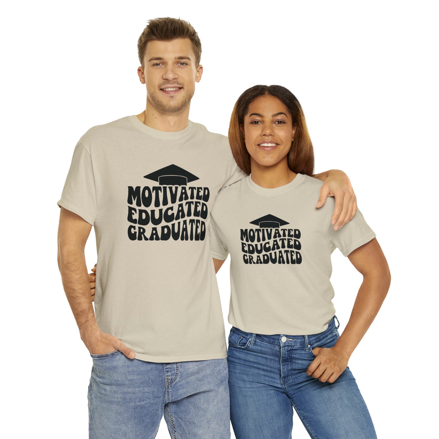 Motivated..Educated..Graduated Cotton Tee