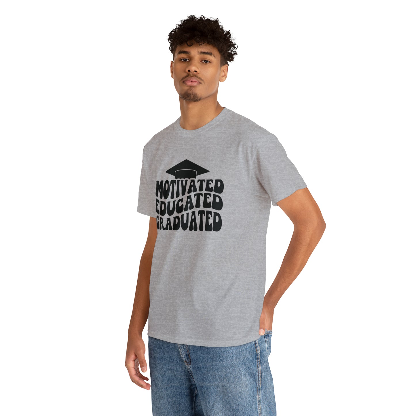 Motivated..Educated..Graduated Cotton Tee