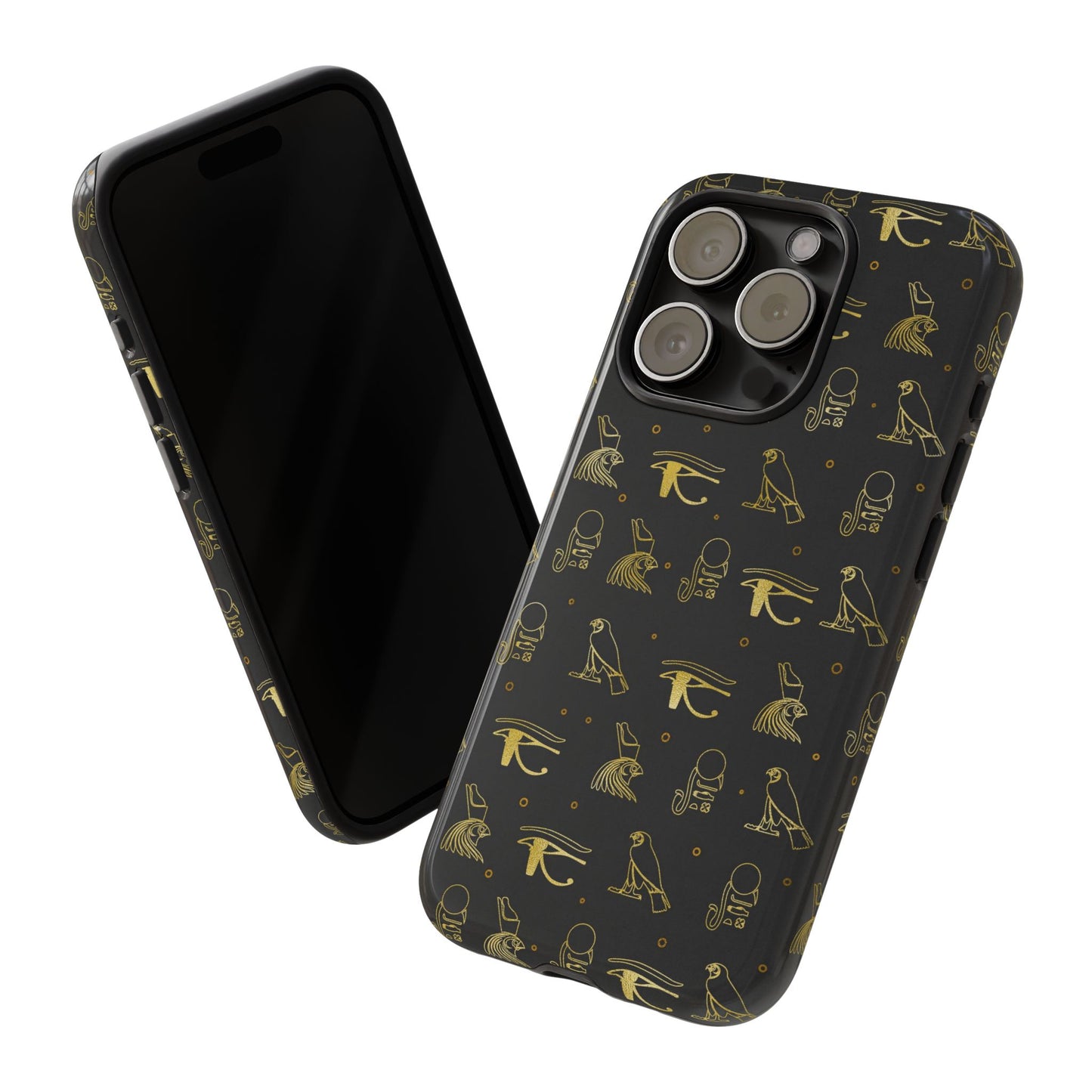 Black Gold Egyptian iPhone Tough Cases | Egyptian iPhone Case | Afrocentric iPhone Case