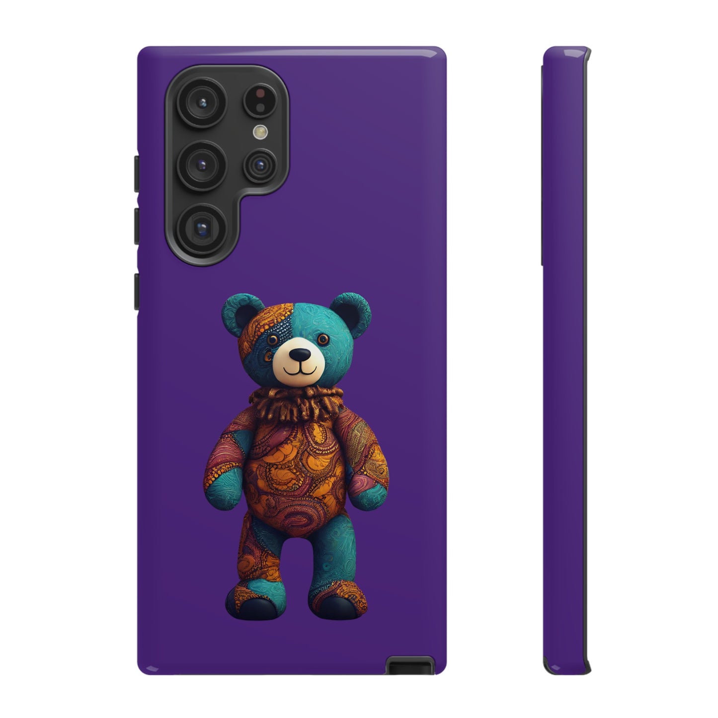 Purple and Blue Bear Samsung Tough Cases | African Samsung Case | Afrocentric Samsung Case