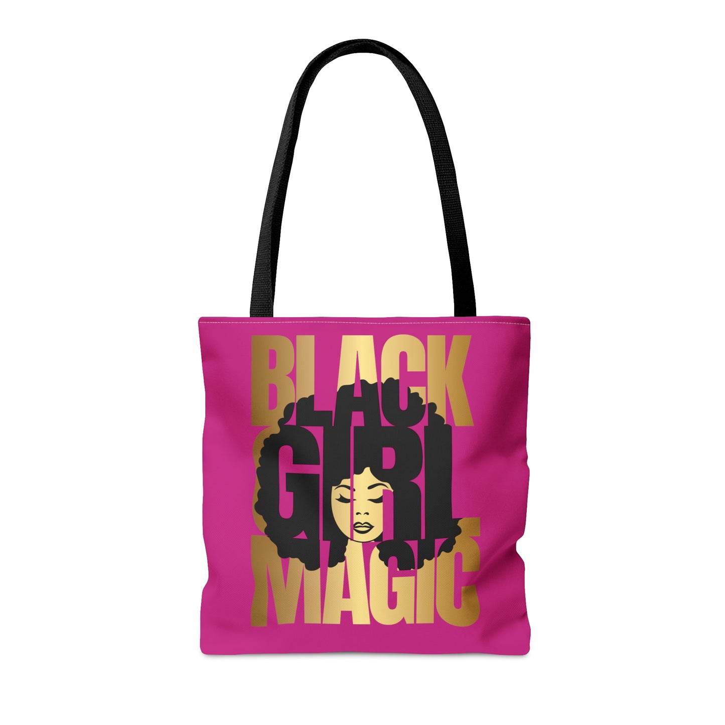 Pink Black Girl Magic Tote Bag