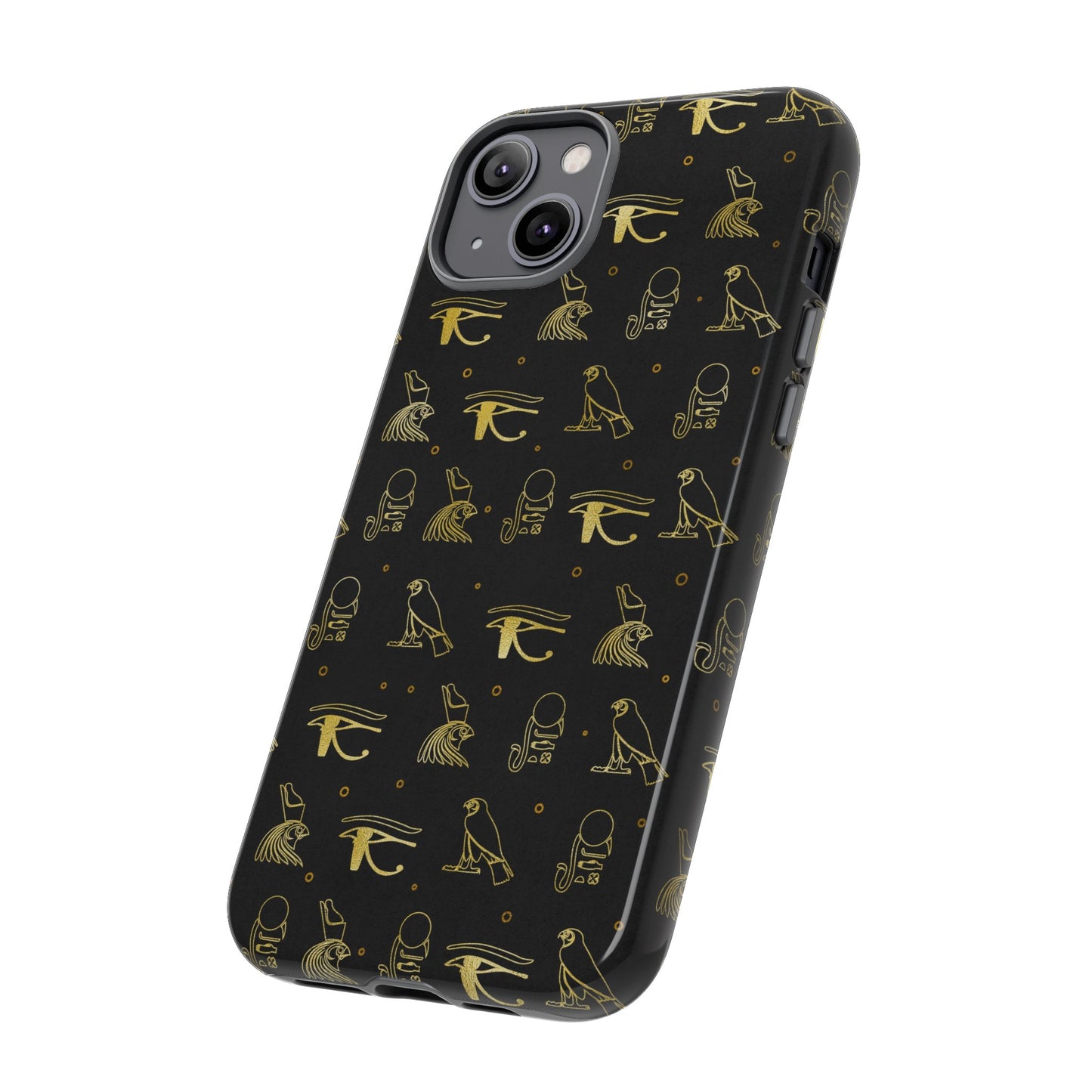Black Gold Egyptian iPhone Tough Cases | Egyptian iPhone Case | Afrocentric iPhone Case