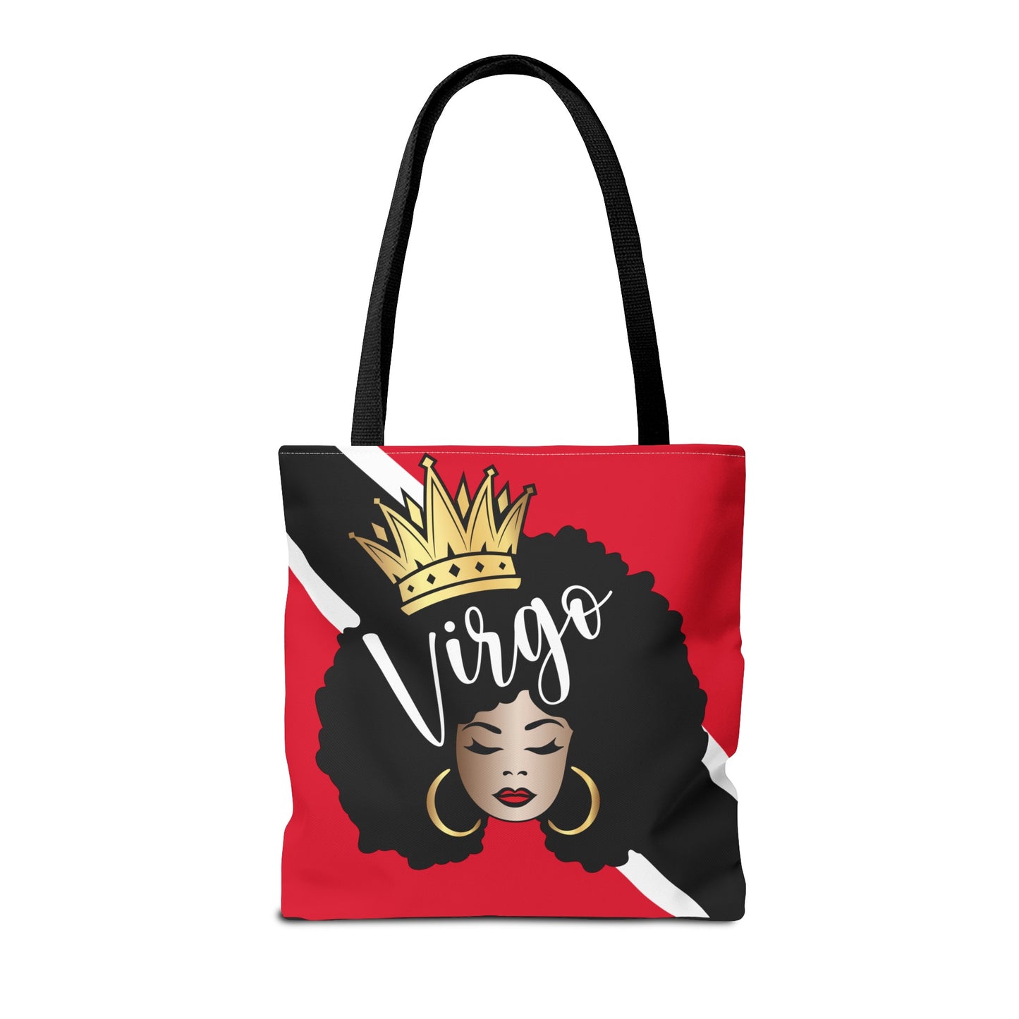 Trinidad Flag African American Woman Tote Bag | African Queen Bag | Black Girl Bag | Virgo Bag