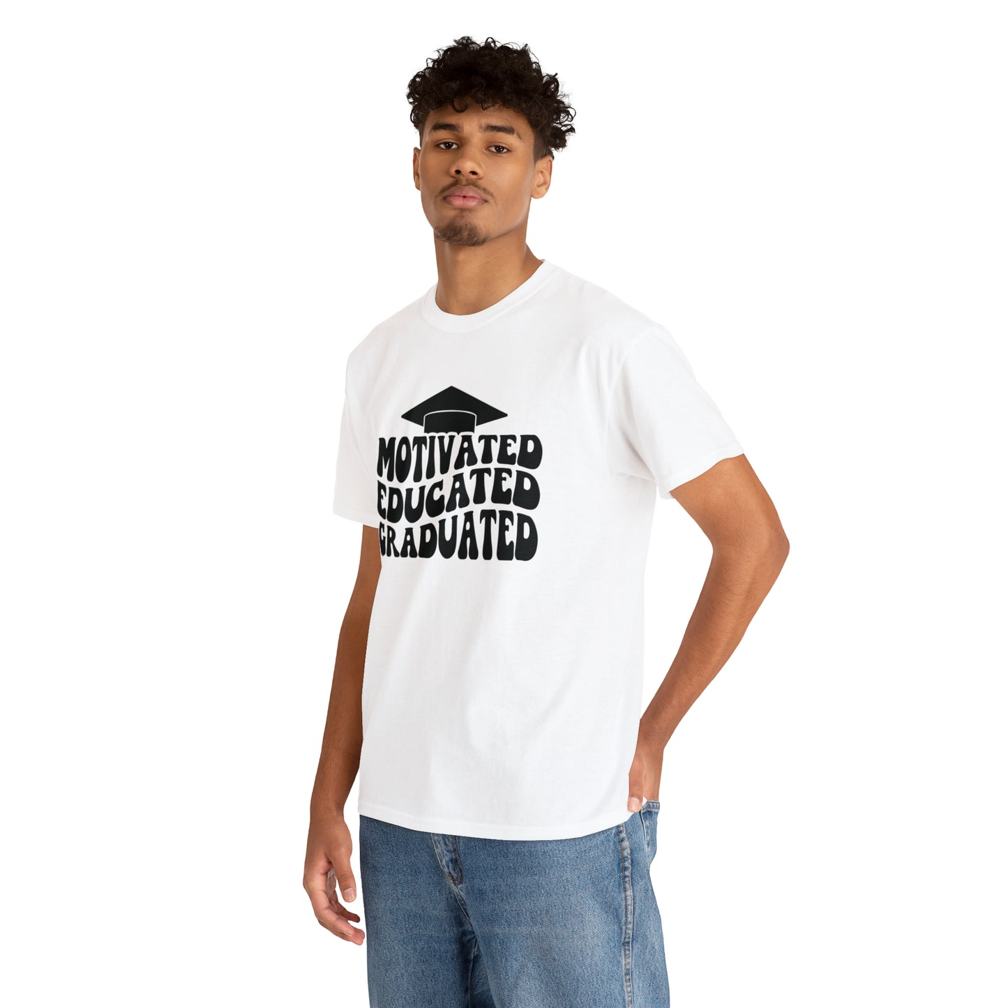 Motivated..Educated..Graduated Cotton Tee