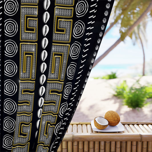 50× 84 Mudcloth Inspired Blackout Window Curtains (1 Piece)