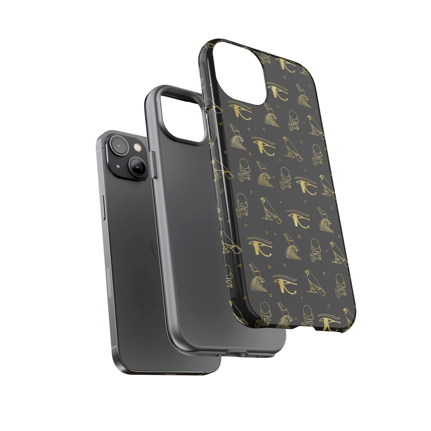 Black Gold Egyptian iPhone Tough Cases | Egyptian iPhone Case | Afrocentric iPhone Case