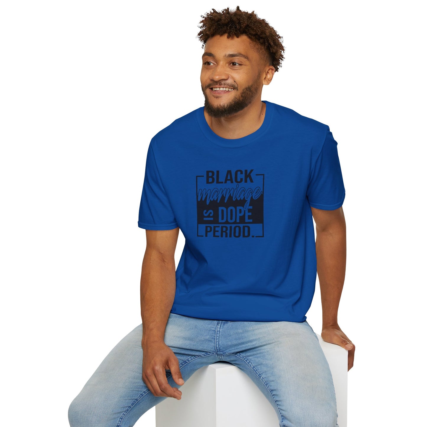 Black Marriage is Dope Unisex Softstyle T-Shirt