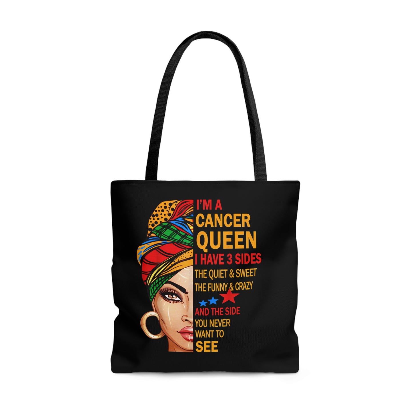 Cancer Queen Tote Bag (Add Your Name!)