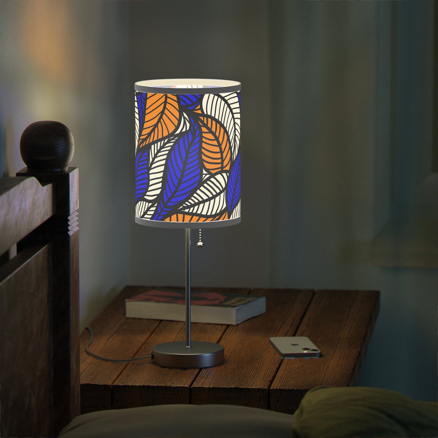 Blue Ankara Lamp on a Stand, US|CA plug