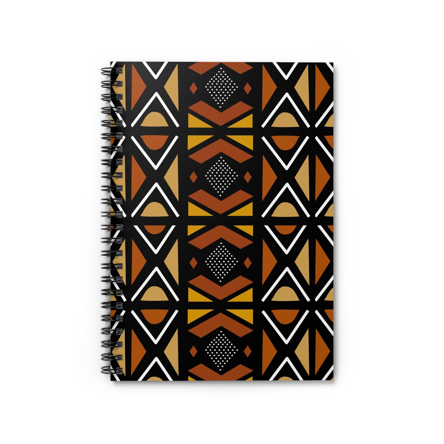 Mudcloth Spiral Notebook - Ruled Line