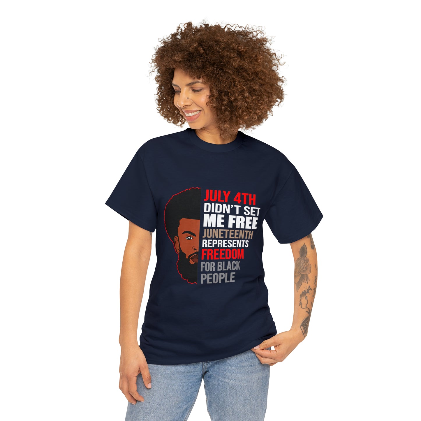 Juneteenth/ July 4th Cotton Tee