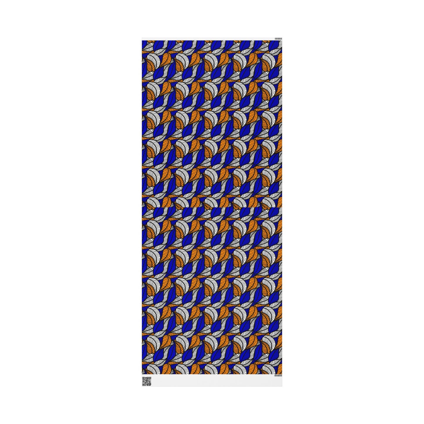Blue Leaf Ankara Wrapping Papers | African Wrapping Paper | Afrocentric Wrapping Paper