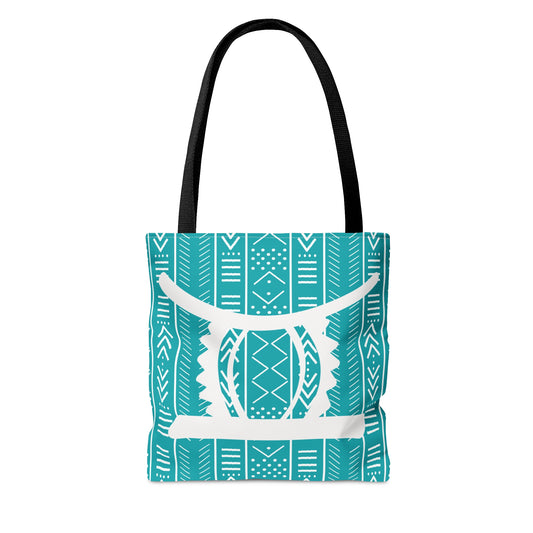 Teal Ohene Adwa (King's Stool)Tote Bag
