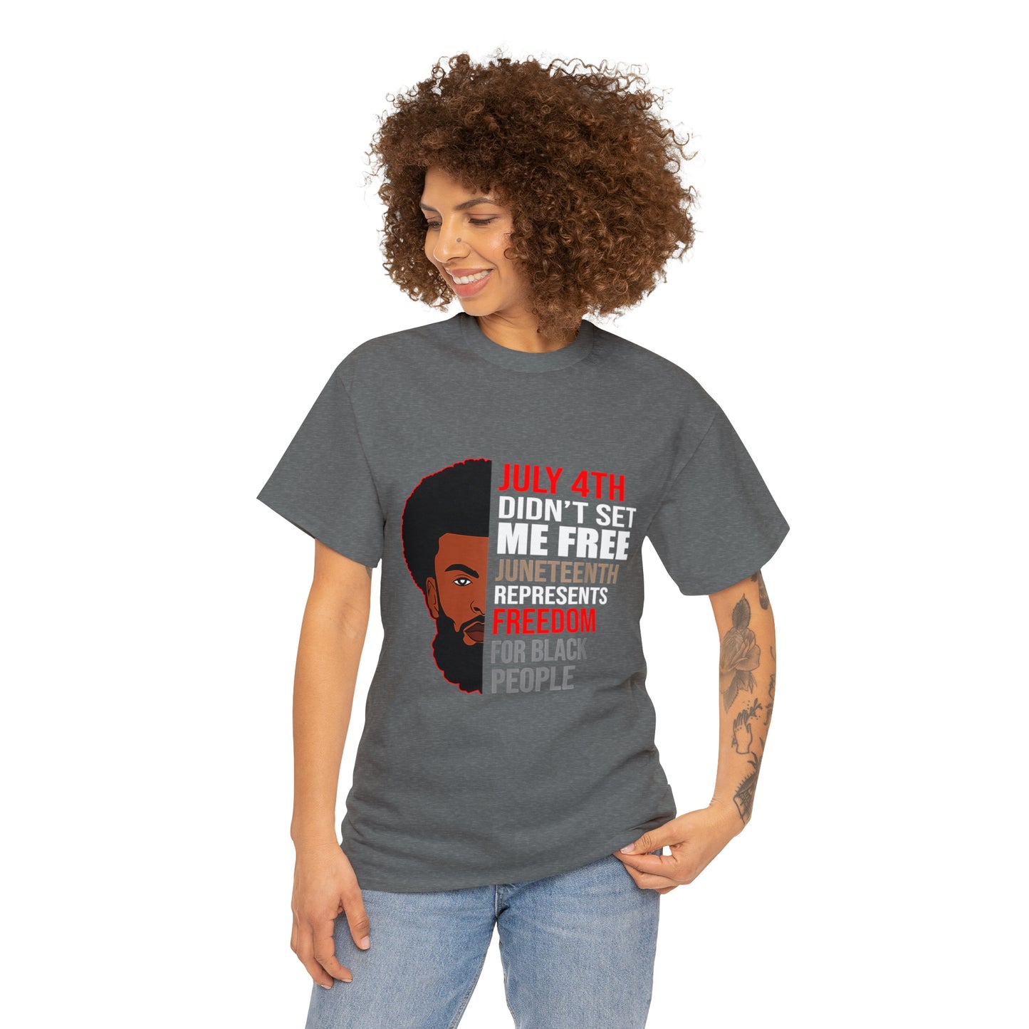 Juneteenth/ July 4th Cotton Tee