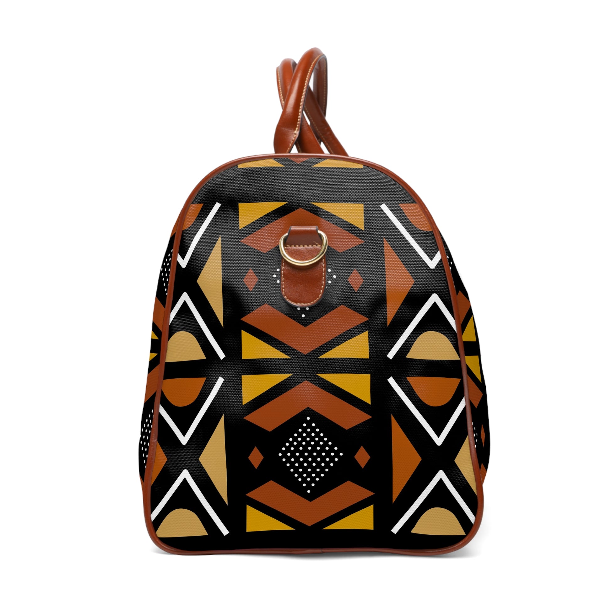Mudcloth Inspired Waterproof Travel Bag