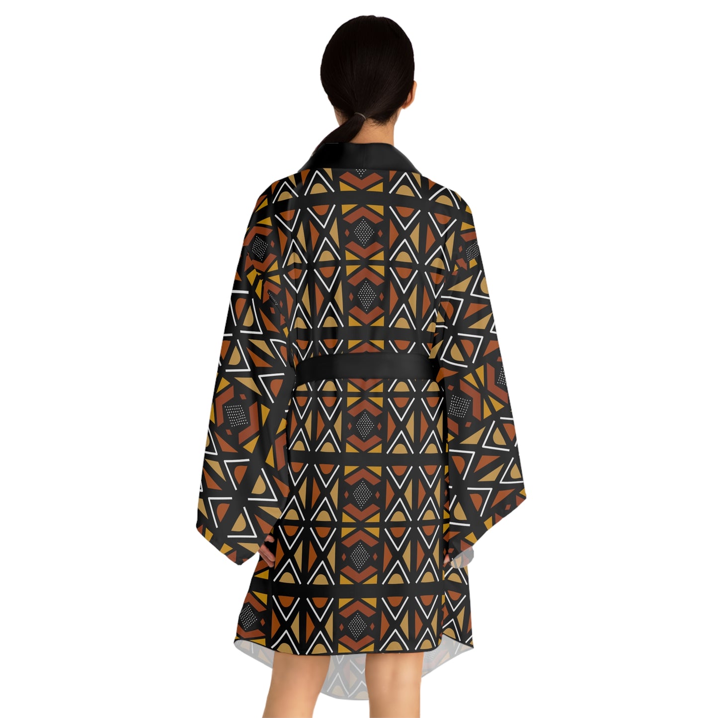 Mudcloth Inspired Kimono Robe
