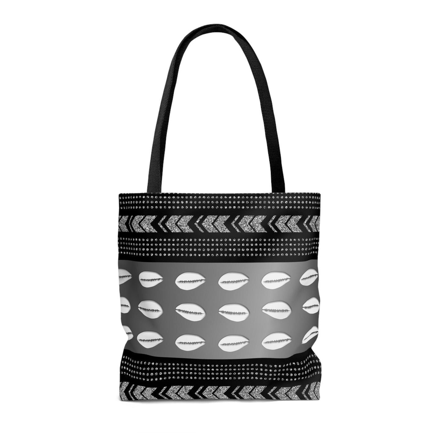 Cowrie Shell Mudcloth Inspired Tote Bag