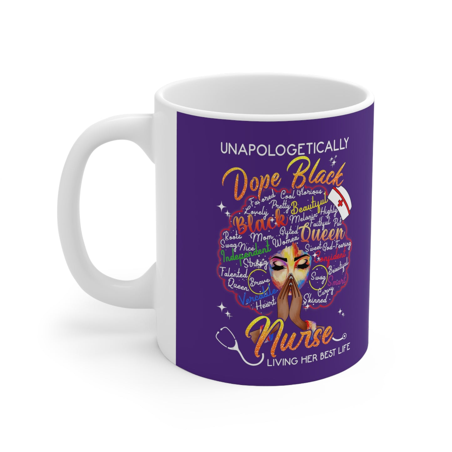Purple Dope Black Nurse Coffee Mug 11oz