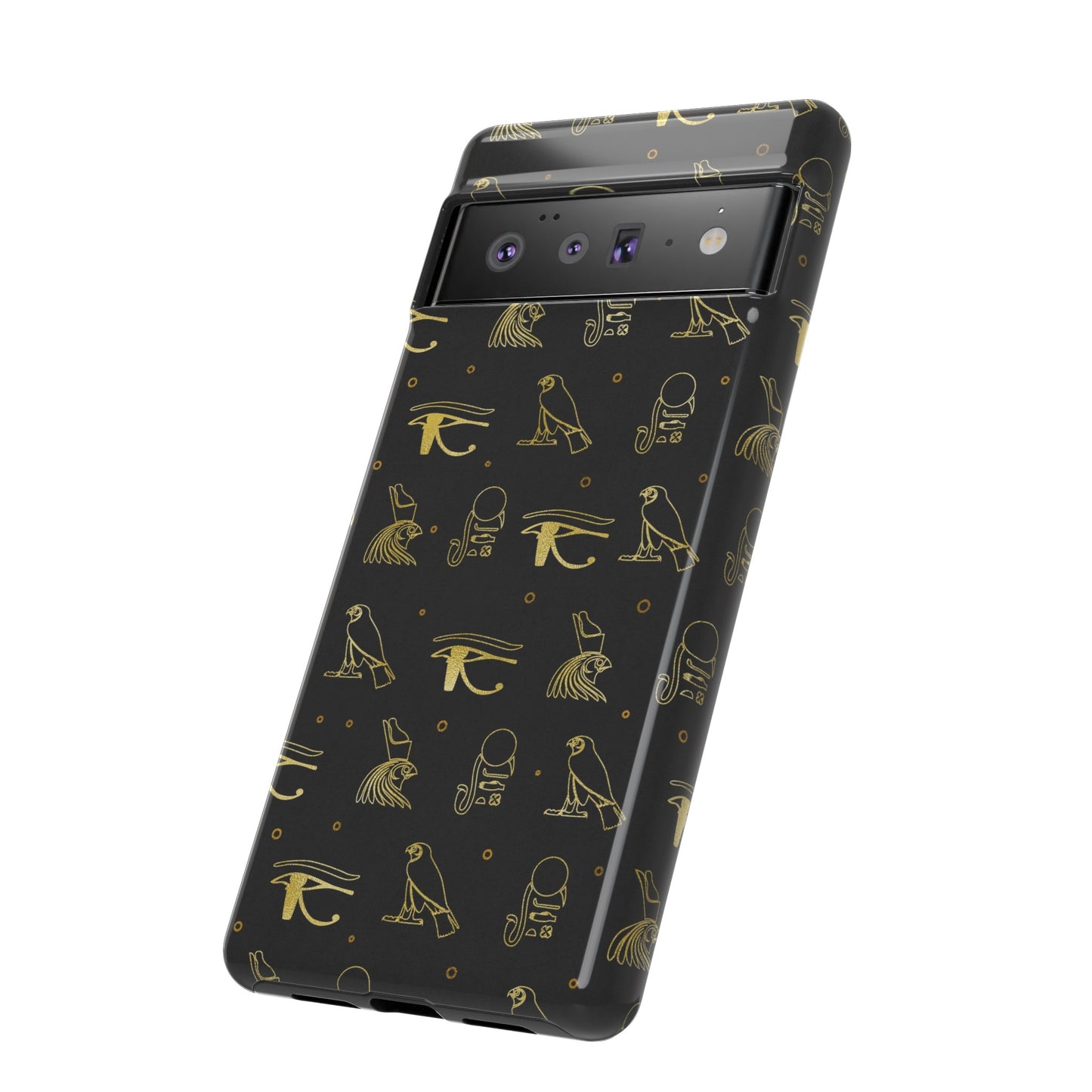 Black Gold Egyptian Google Pixel Tough Cases | African Google Pixel Case | Afrocentric Google Pixel Case | Egyptian Phone Case