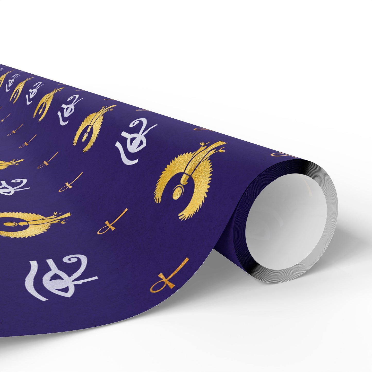 Blue Egyptian Wrapping Papers | Ankh Wrapping Paper | Afrocentric Wrapping Paper | Eye of Horus Craft Paper