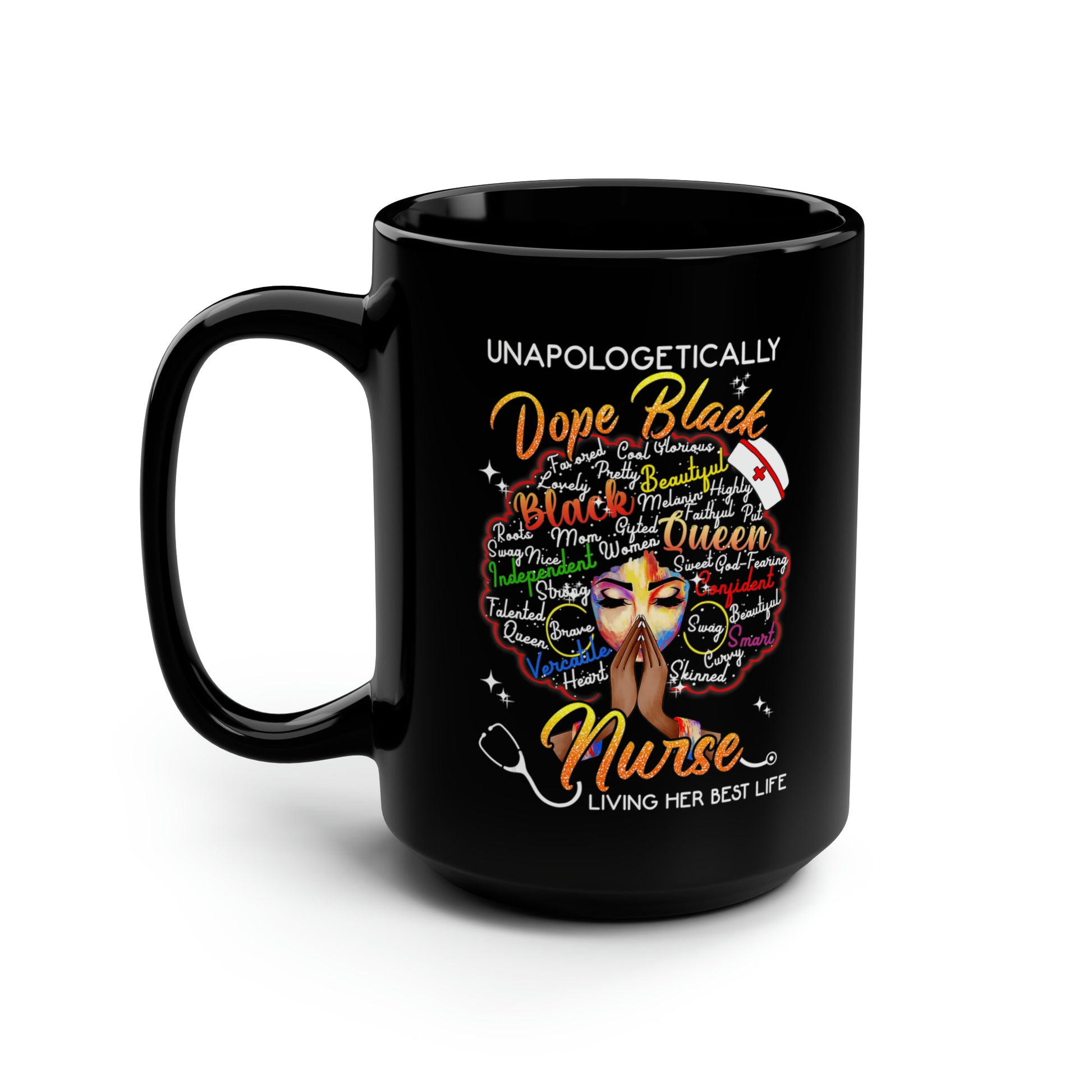 Dope Black Nurse Mug, 15oz