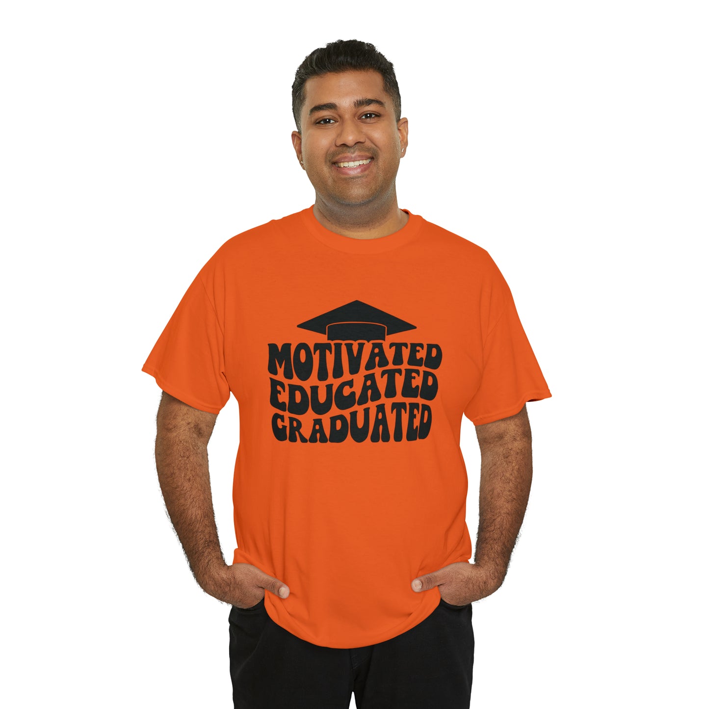 Motivated..Educated..Graduated Cotton Tee