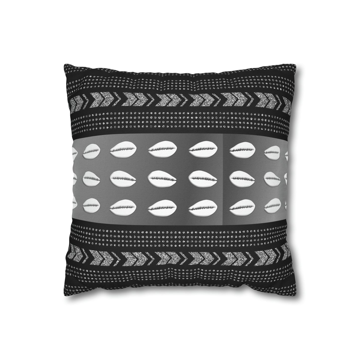 Cowrie Shell Ankara Square Pillow Case | Afrocentric Pillow Case