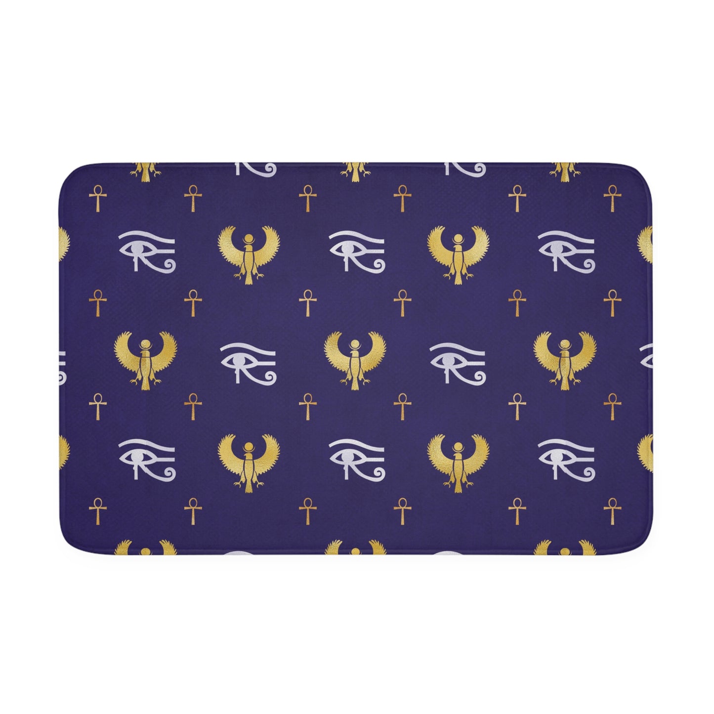 Blue Egyptian Memory Foam Bath Mat