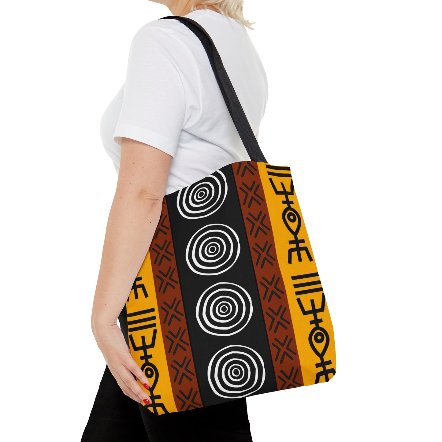 Mudcloth Inspired V Tote Bag