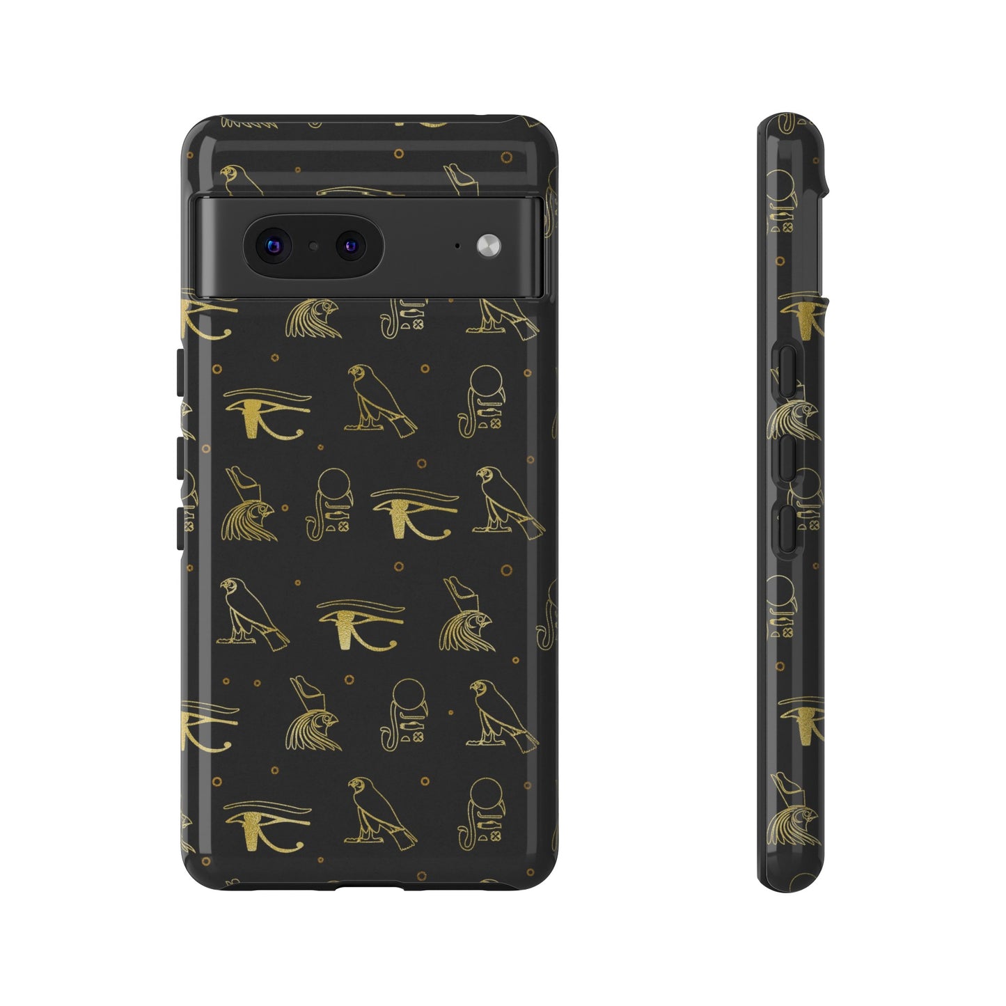 Black Gold Egyptian Google Pixel Tough Cases | African Google Pixel Case | Afrocentric Google Pixel Case | Egyptian Phone Case
