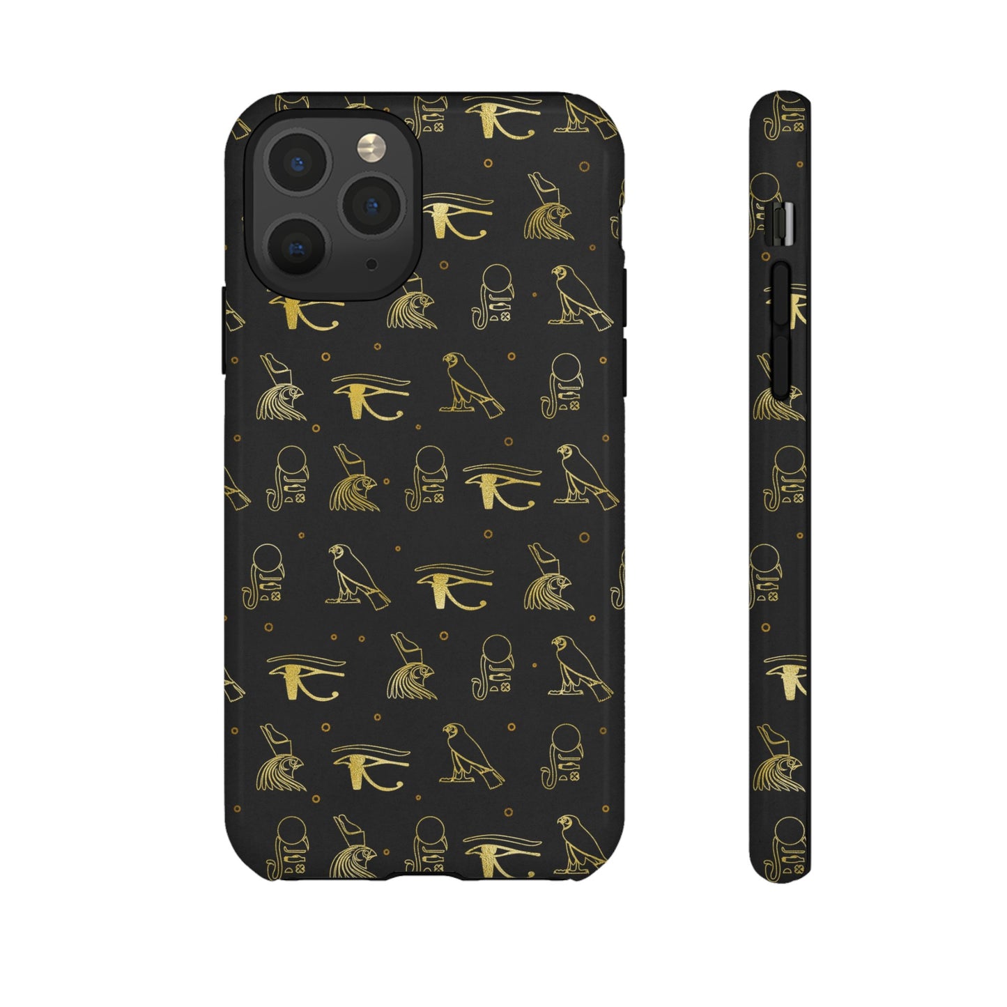 Black Gold Egyptian iPhone Tough Cases | Egyptian iPhone Case | Afrocentric iPhone Case