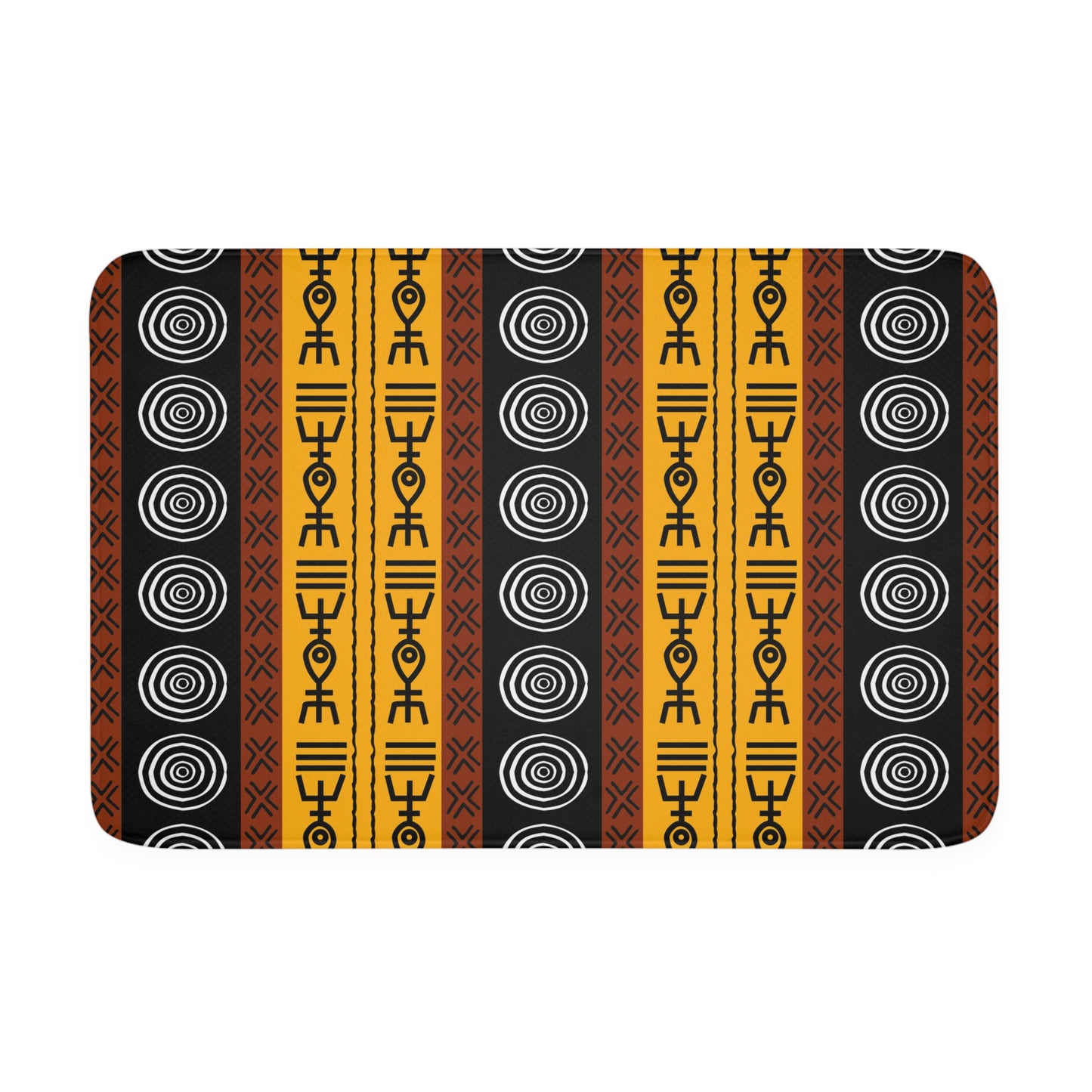 Tribal Mudcloth Memory Foam Bath Mat