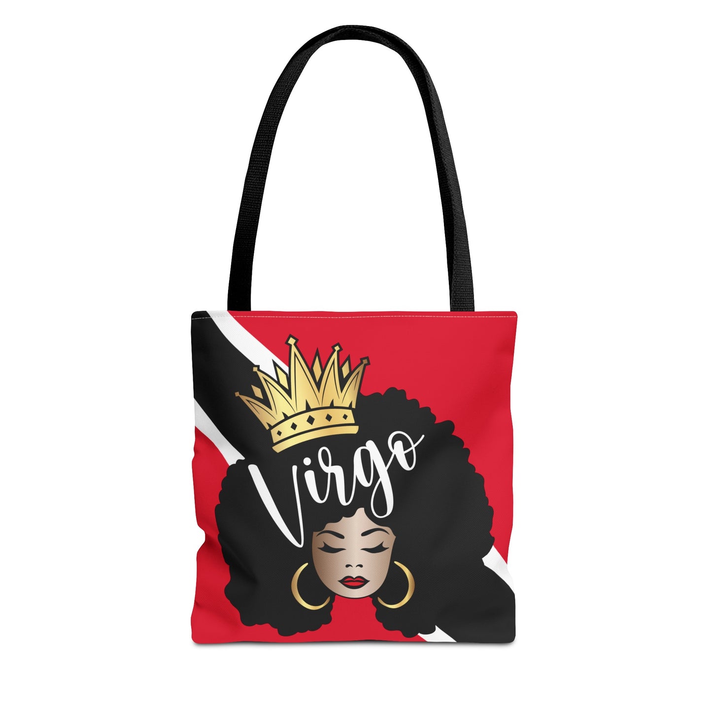 Trinidad Flag African American Woman Tote Bag | African Queen Bag | Black Girl Bag | Virgo Bag