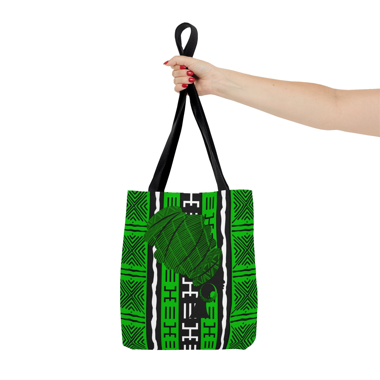 Green Mudcloth  Tote Bag