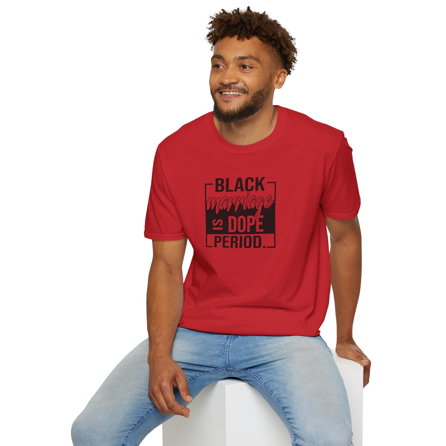 Black Marriage is Dope Unisex Softstyle T-Shirt