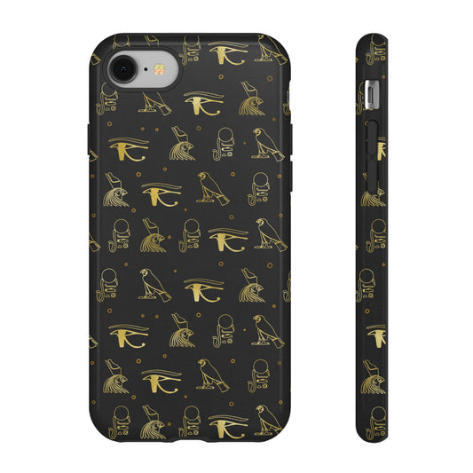 Black Gold Egyptian iPhone Tough Cases | Egyptian iPhone Case | Afrocentric iPhone Case