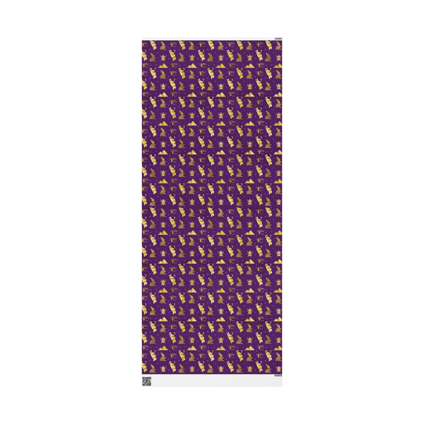 Purple and Gold Egyptian Wrapping Papers | African Wrapping Paper | Afrocentric Wrapping Paper | Ankh Craft Paper
