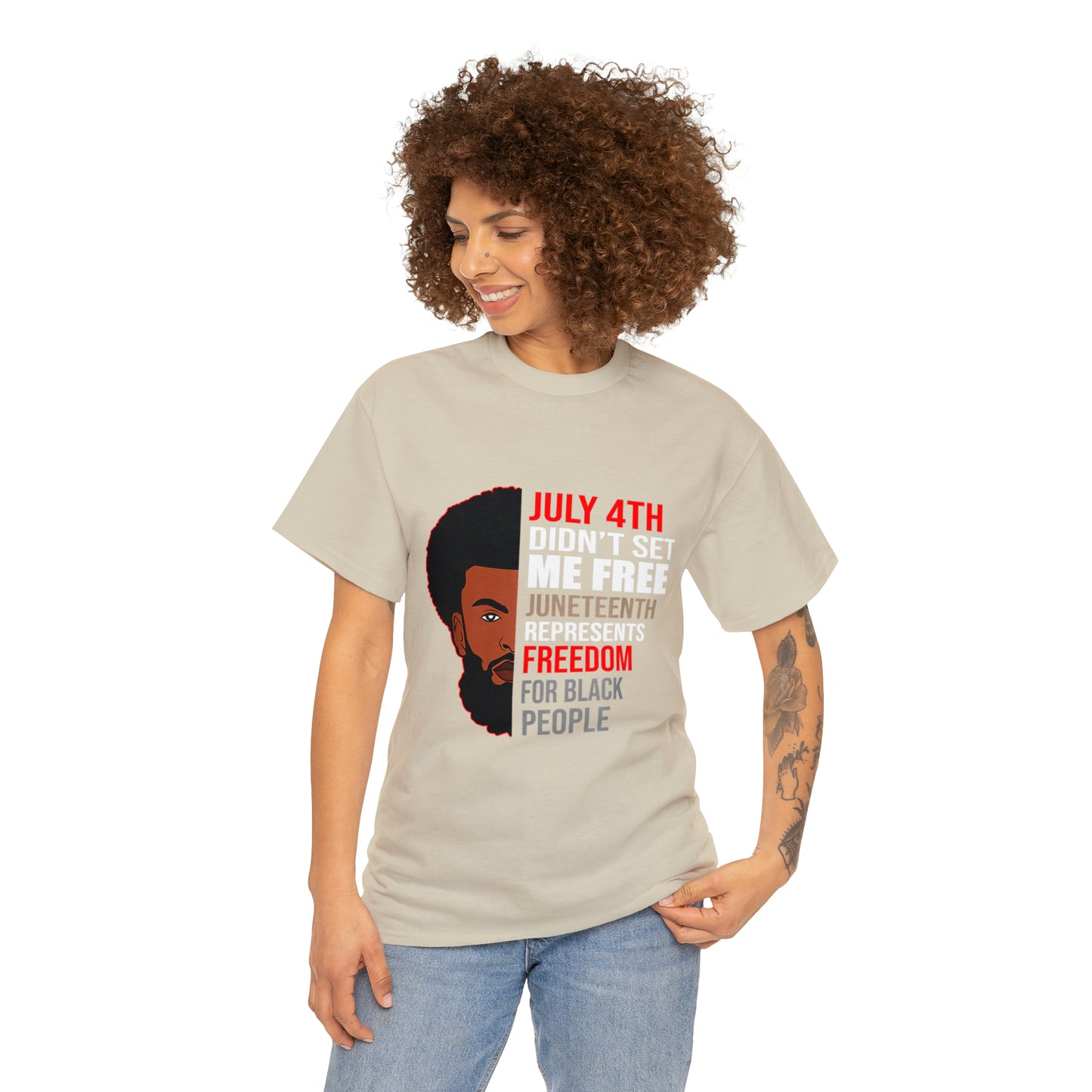Juneteenth/ July 4th Cotton Tee