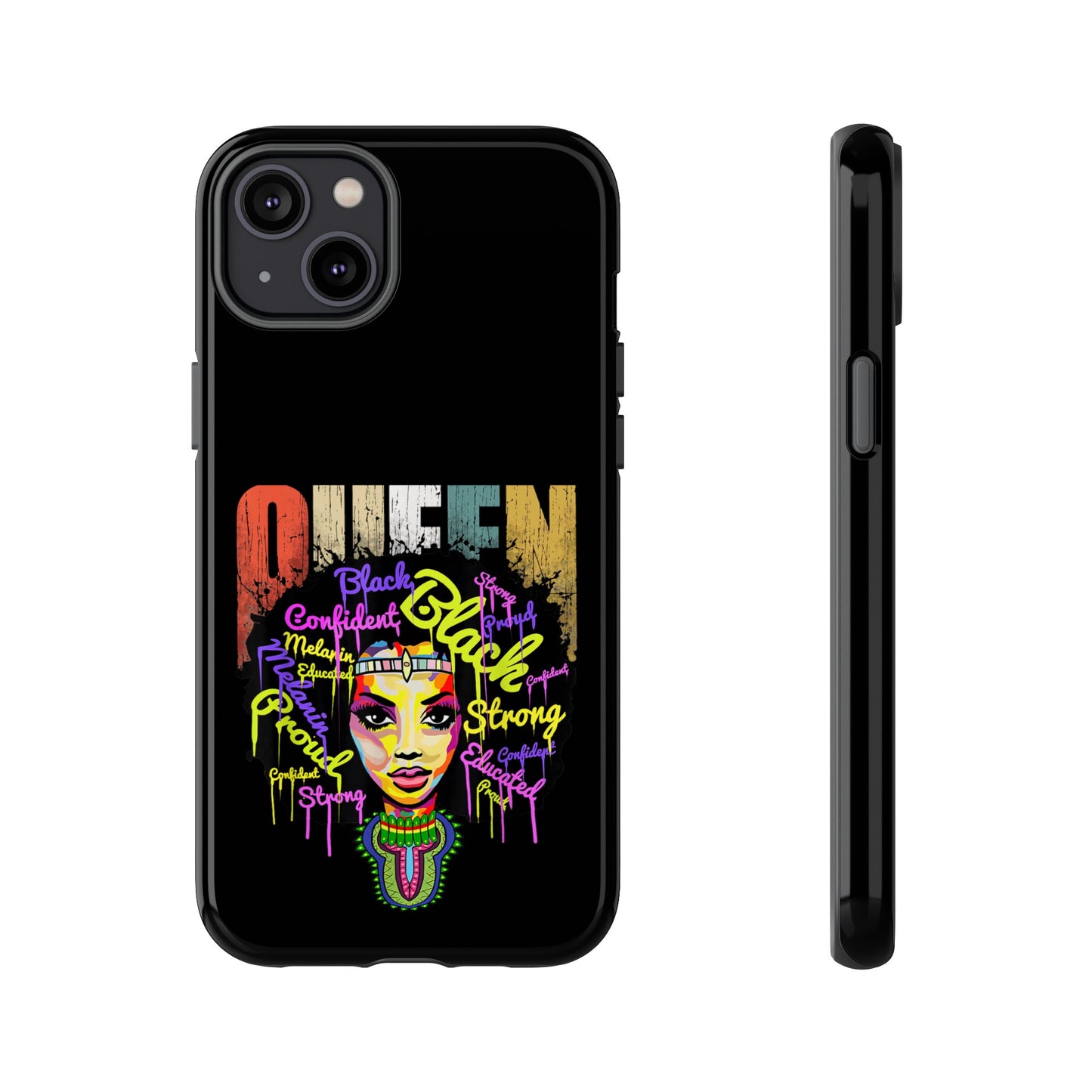 iPhone Black Queen Tough Cases | Ankara iPhone Case | Afrocentric iPhone Case