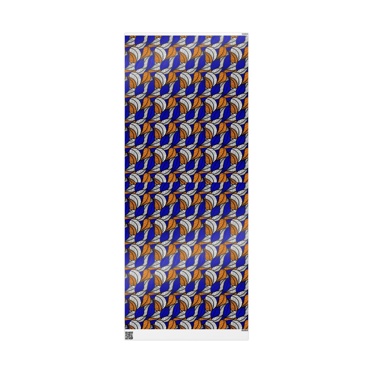 Blue Leaf Ankara Wrapping Papers | African Wrapping Paper | Afrocentric Wrapping Paper