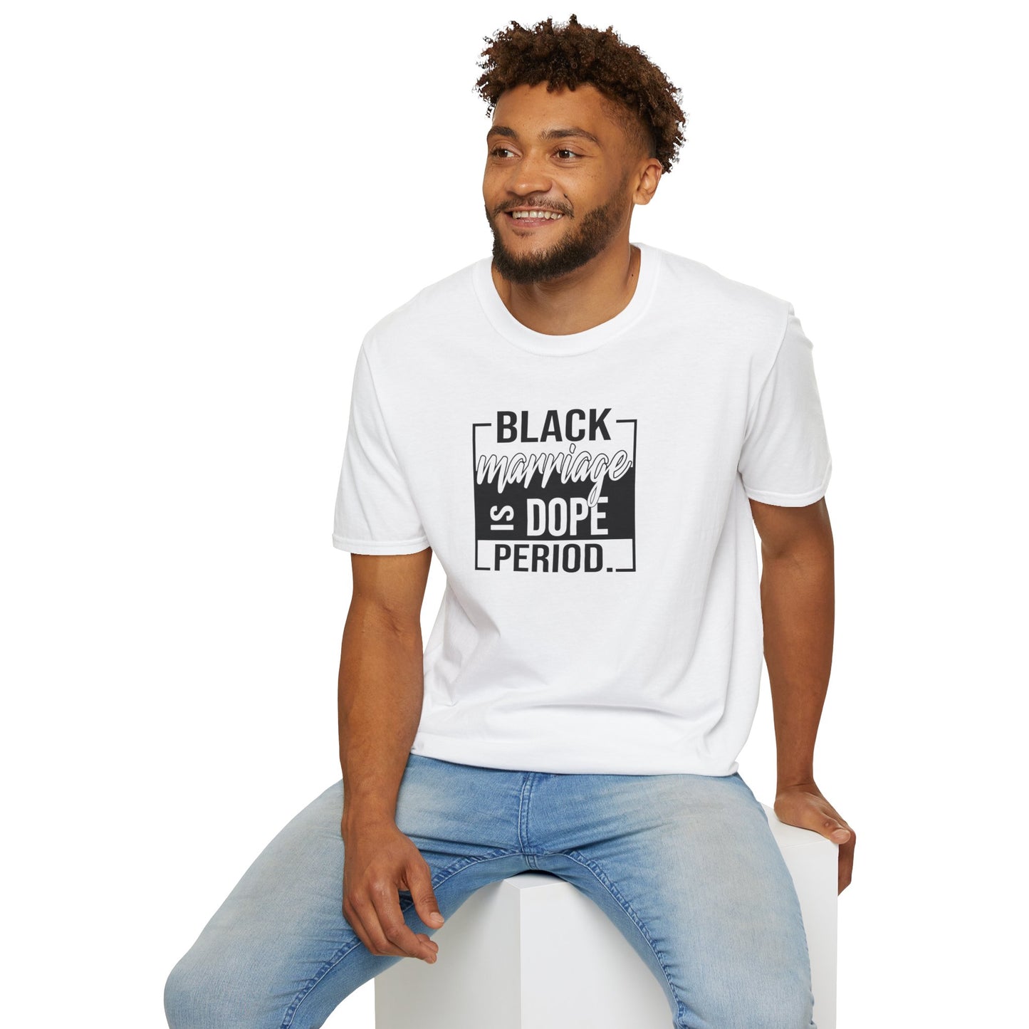 Black Marriage is Dope Unisex Softstyle T-Shirt
