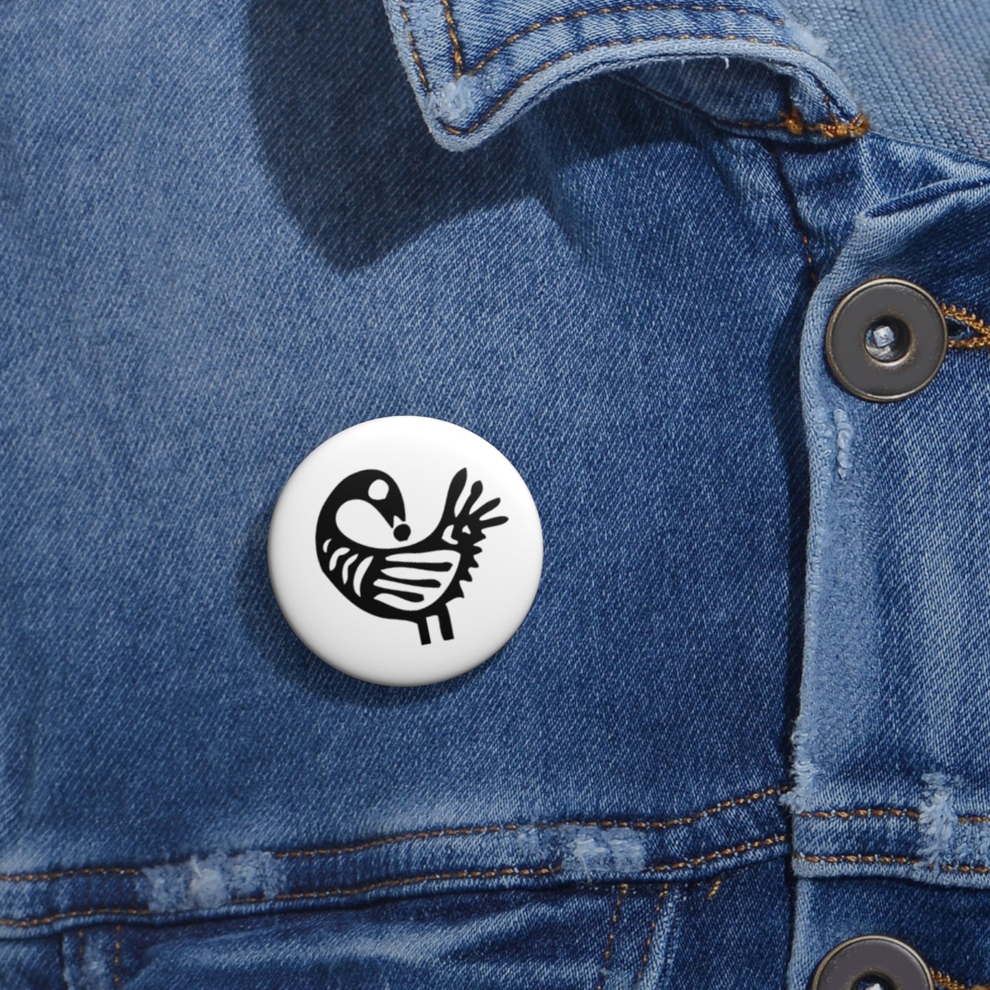 Pin Buttons - Sankofa Design | Unique African Accessories & Gifts