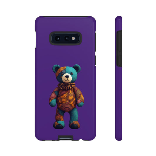 Purple and Blue Bear Samsung Tough Cases | African Samsung Case | Afrocentric Samsung Case