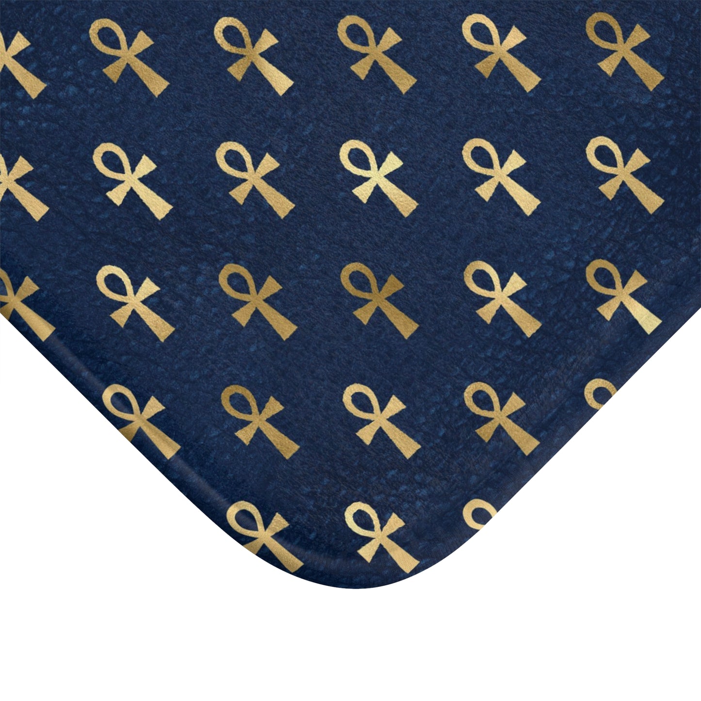 Anubis Blue Egyptian Bath Mat