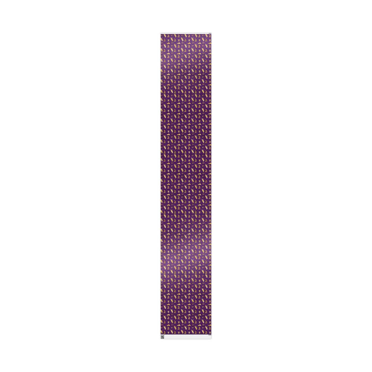 Purple and Gold Egyptian Wrapping Papers | African Wrapping Paper | Afrocentric Wrapping Paper | Ankh Craft Paper