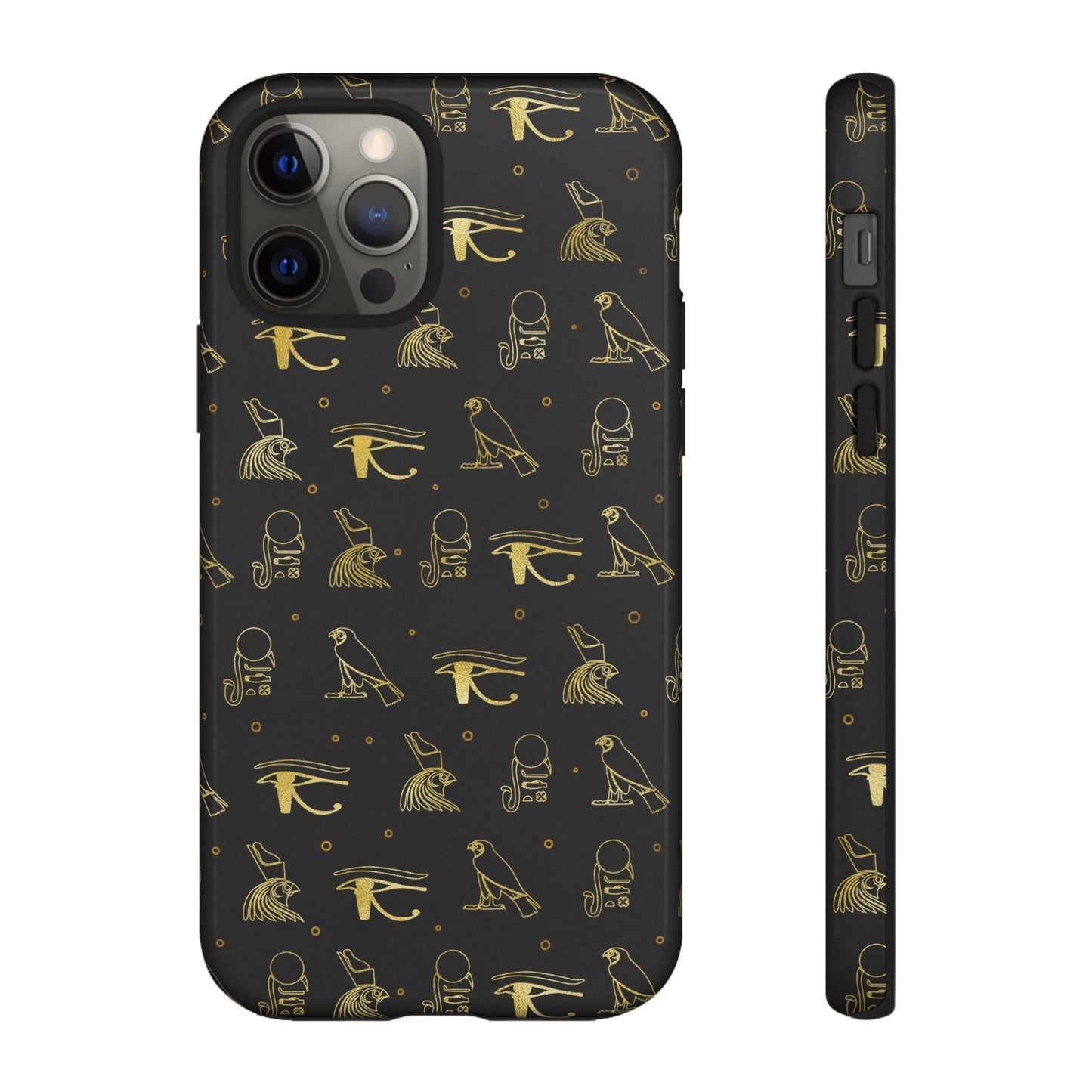 Black Gold Egyptian iPhone Tough Cases | Egyptian iPhone Case | Afrocentric iPhone Case