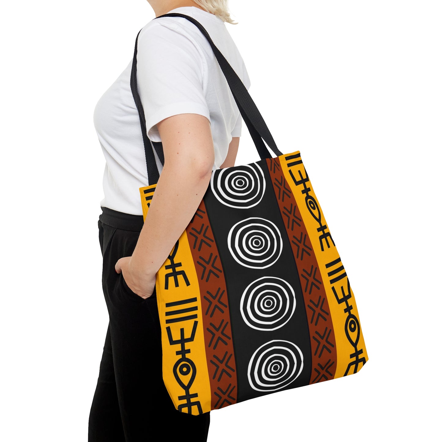 Mudcloth Inspired V Tote Bag