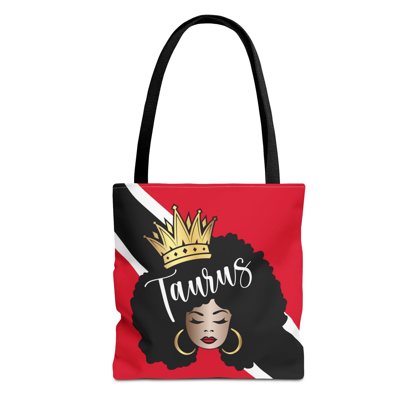 Trinidad Flag African American Woman Tote Bag | African Queen Bag | Black Girl Bag | Taurus  Bag