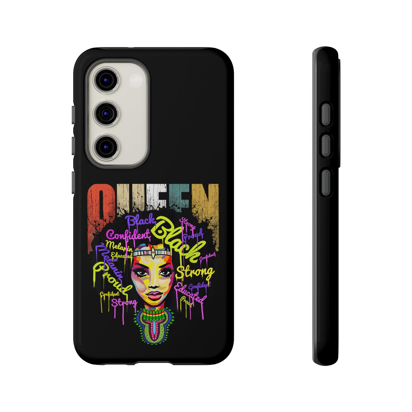 Black Queen Samsung Tough Cases | African Samsung Case | Afrocentric Samsung Case | Ankara Samsung Phone Case