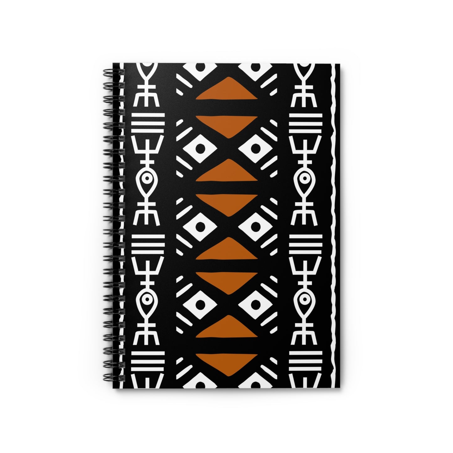 Mud Cloth Spiral Notebook - Ruled Line
